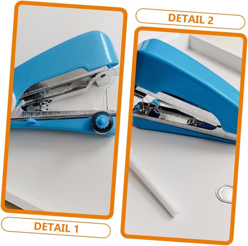 Housoutil 4pcs Portable Mini Handheld Sewing Machine Kit For Quick Repairs DIY Crafts Mending - Image 5