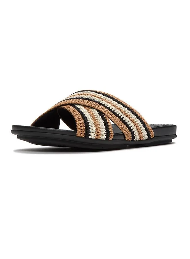 Fitflop GRACIE STRIPE-WEBBING CROSS SLIDES