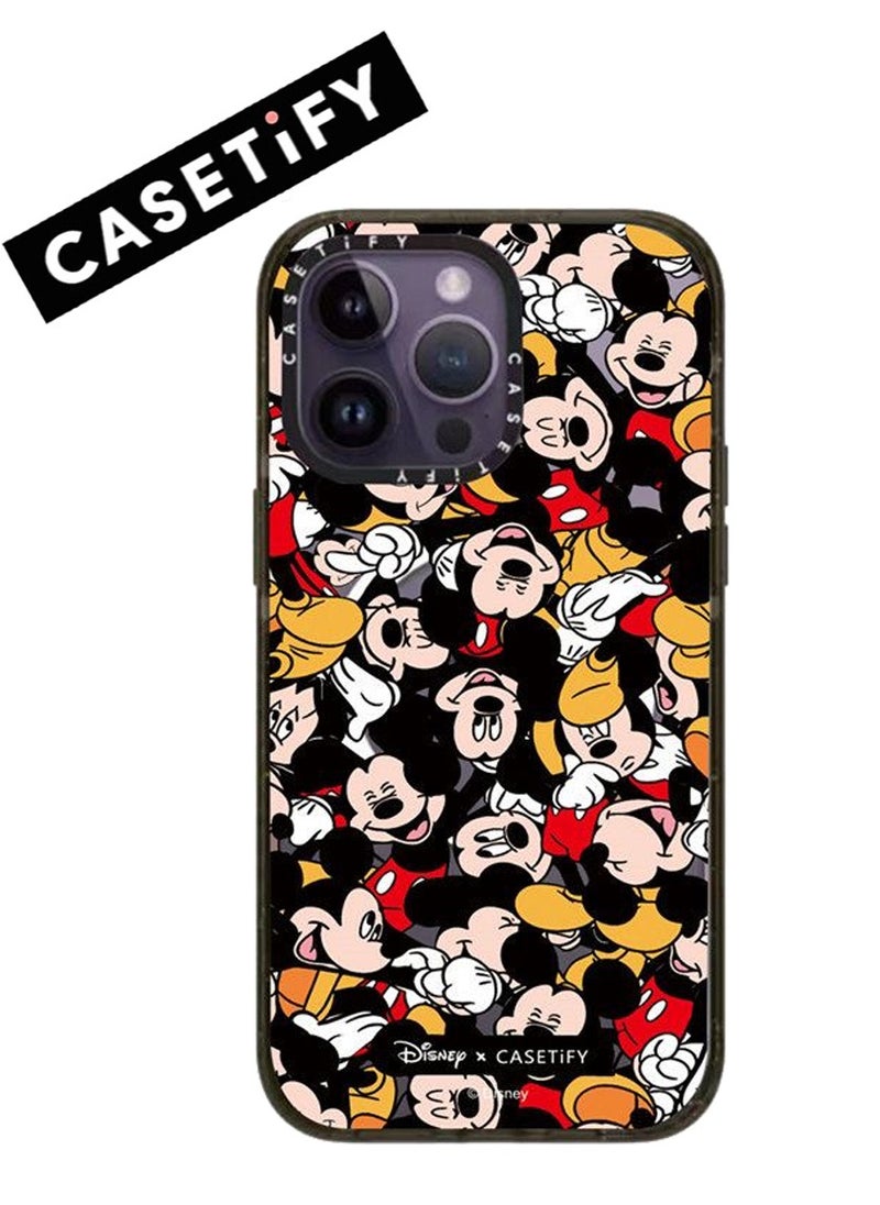 Casetify - For iPhone 14 Pro Max Case Mickey Mania Case Magnetic Magsafe MagFit Anti-Yellowing Technology Cover - Image 1