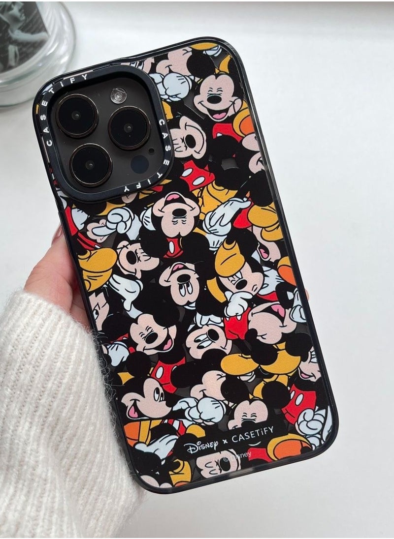 Casetify - For iPhone 14 Pro Max Case Mickey Mania Case Magnetic Magsafe MagFit Anti-Yellowing Technology Cover - Image 1