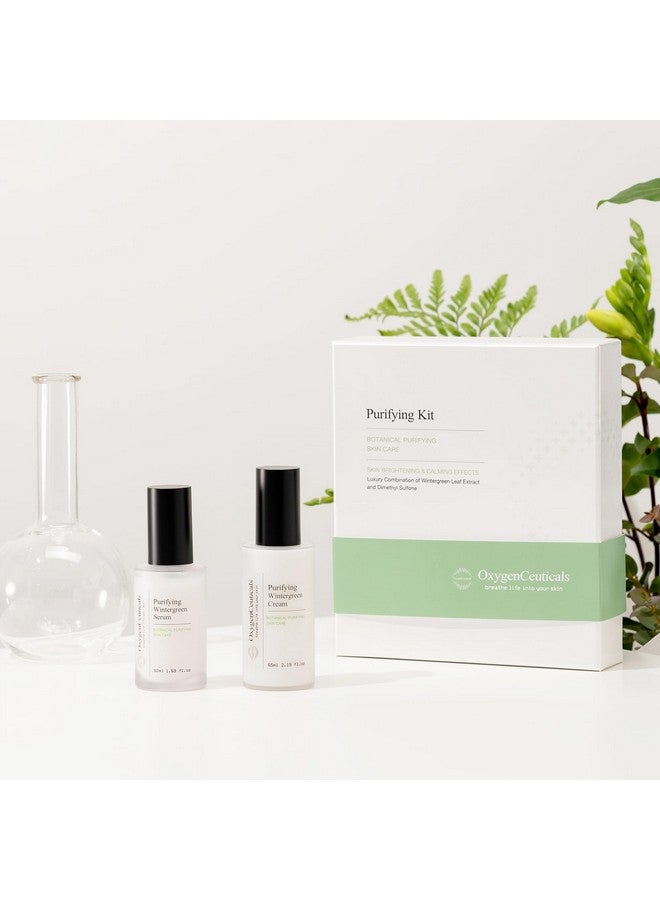 OxygenCeuticals Twostep Acne Treatment Kit Oxygenceuticals Purifying Kit 2 Products Serum + Moisturizer Breakout Prevention Acne & Blemish Control For Teens Tweens Males And Females Made In Korea - Image 3
