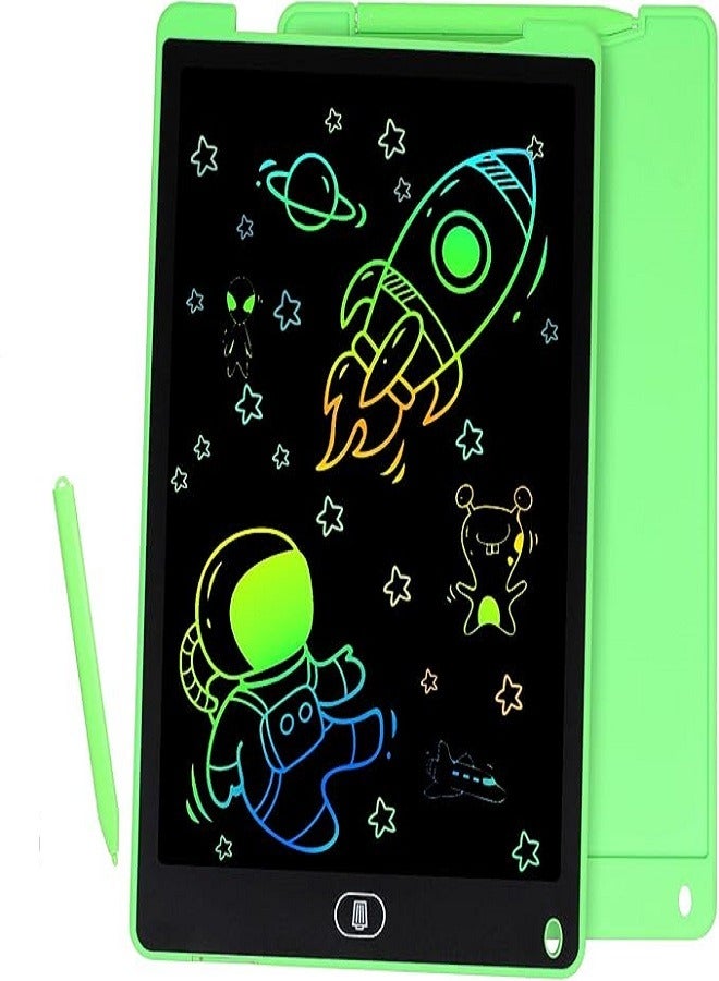 12 Inch LCD Writing Tablet for Kids, Colorful Doodle Board Drawing Pad for Kids, Electronic Drawing Board Erasable & Reusable, LCD Drawing Tablet for Kids  Toddler Toys Gifts - Green - Image 1