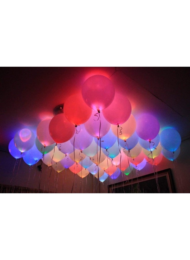 Skylofts - Skylofts Set of 25 LED Balloons for Party Balloons for Birthday Balloons for Decoration Party Props (Plain Balloons) - Image 1