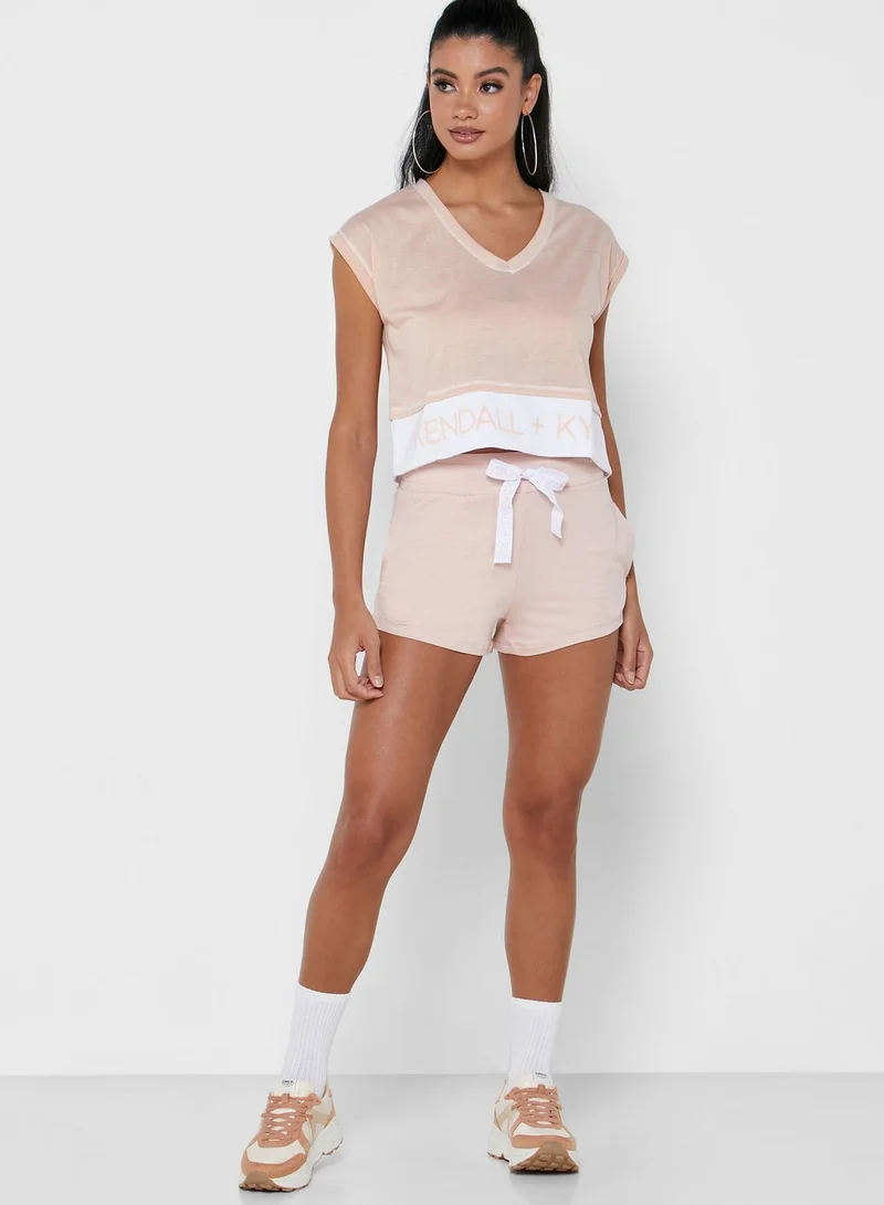 KENDALL + KYLIE Logo Mini Shorts