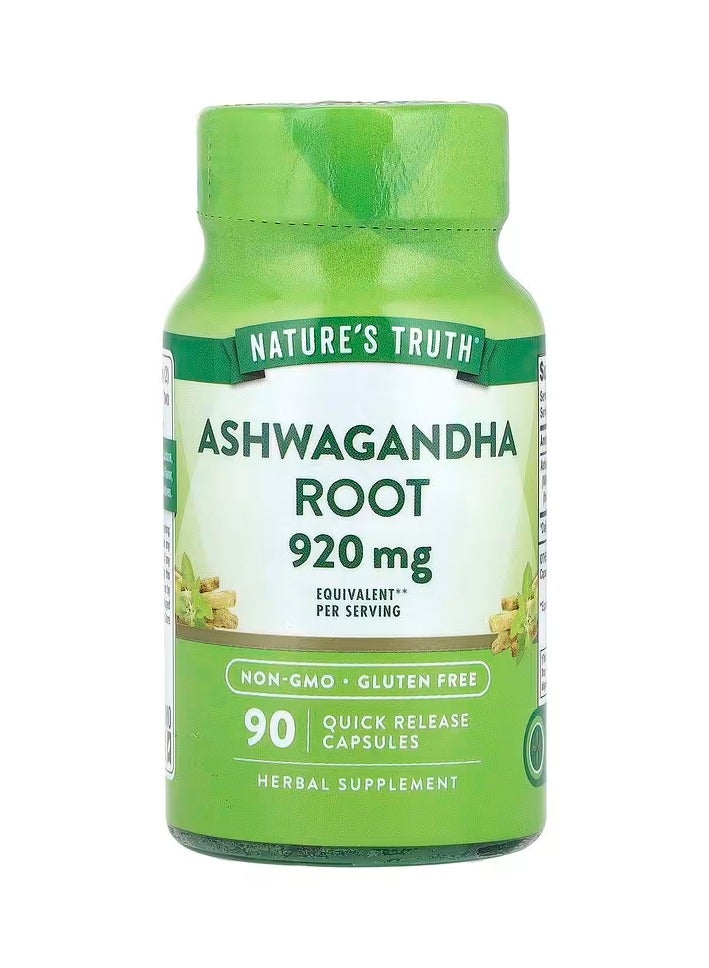 نايتشورز تروث أشواغاندا جذر 920 مجم 90 كبسولة سريعة الإصدار - Image 1