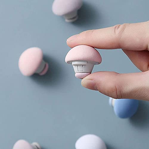 SHFTI - Mushroom Quilt Fixing Clips - Duvet Cover Holder with Buttons - Non-Slip Blanket Pins - Durable Cotton Design - Easy Install & Remove - for Quilts, Sheets, Curtains, Towels, 8 Pack (Pink) - Image 5