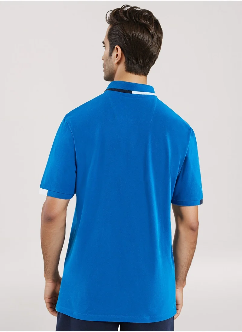 نوتيكا Basic Regular Fit Premium Cotton Logo Polo Shirt