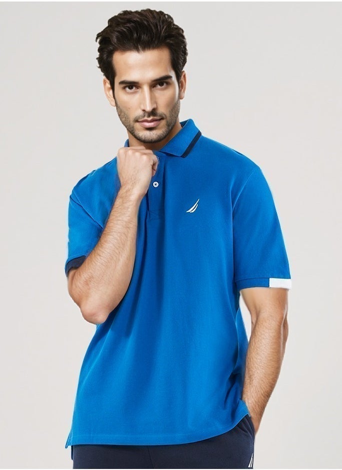 NAUTICA Basic Regular Fit Premium Cotton Logo Polo Shirt - Image 1