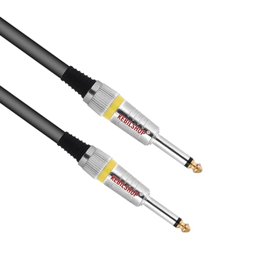 KEBILSHOP Audio Instrument Cable (32ft) 1/4 Inch to 1/4 inch Straight Male to Male for AMP Cord, Bass,Amplifier, Pedals and Electric Guitar - (10 Meter/32 Feet) - Image 2