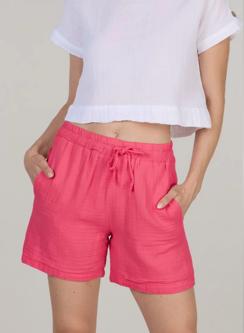 Just Nature Relaxed Fit High Waist Shorts