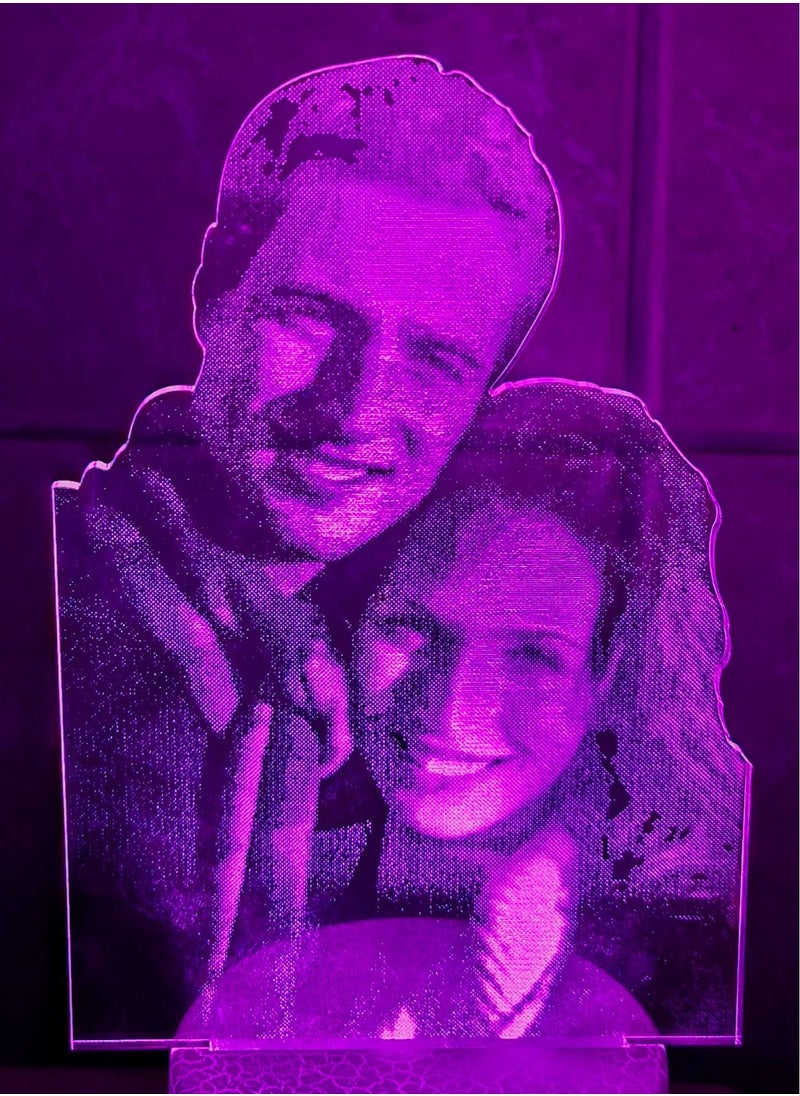 althiqahkey - Personalized Custom Photo 3D Lamp Photo Text Custom Night Light Wedding Anniversary Birthday Mother's Day Father's Day Gift - Image 1