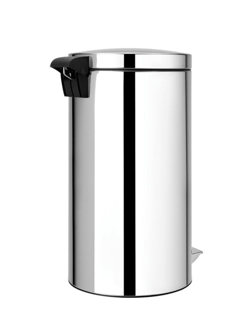 Generic Stainless Steel Trash Bin – 40L, Foot Pedal, Inner Plastic Liner, Hands-Free Operation – Silver  - Image 2