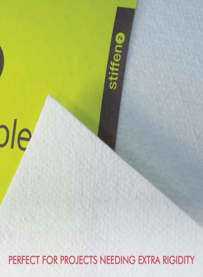 Fairfield Stiffen 2, Double-Sided Polyester Fusible Interfacing, Ideal for Making Tote Bags, Purses, Boxes, Hats, and More, Easy to Use and Customize, 20" Wide by 10 Yards Roll - Image 3
