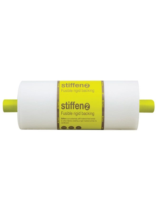 Fairfield Stiffen 2, Double-Sided Polyester Fusible Interfacing, Ideal for Making Tote Bags, Purses, Boxes, Hats, and More, Easy to Use and Customize, 20" Wide by 10 Yards Roll - Image 1