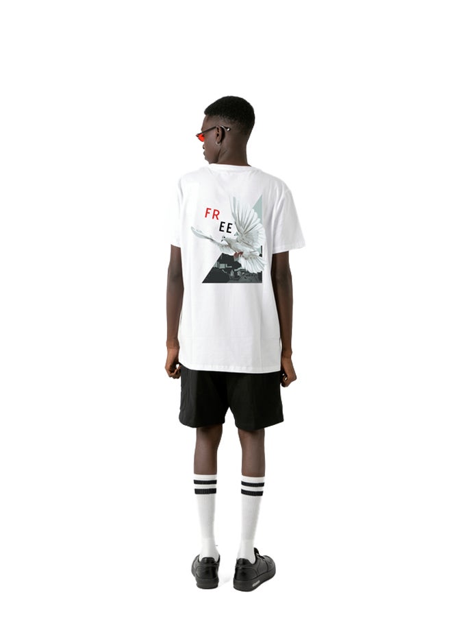 Marco Bergamo White 'Freedom' Print T-Shirt  - Image 2