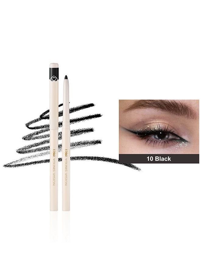 YOUNG VISION Professional Eyeliner Pencil, Highly Pigmented, Easy To Apply and Colored, Waterproof Smudge-Proof, Intense Coloring Lasts All Day Wearing, Can Be Used As a Lip Liner, Eye Shadow and Eyebrow Pencil  - Image 1