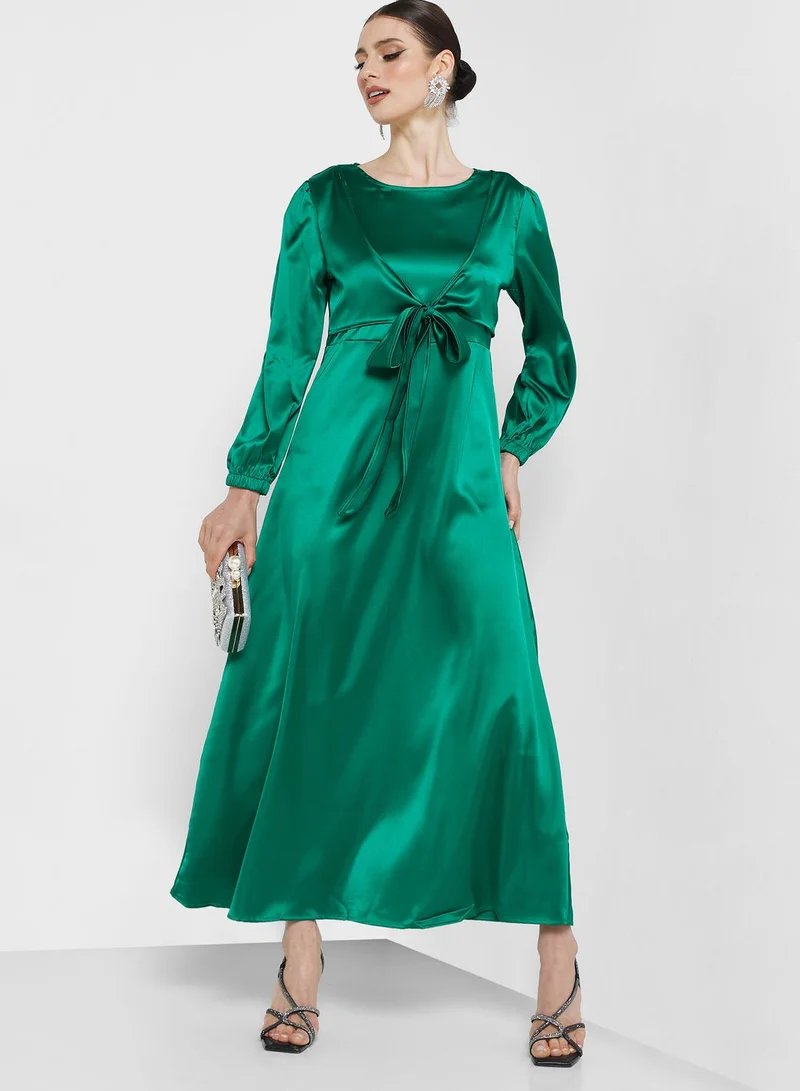 Khizana Satin A-Line Dress