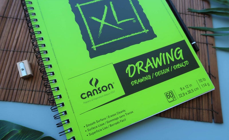 Canson XL Series Drawing Pad, Side Wire Bound, 9x12 inches, 60 Sheets - Artist Paper for Students, Marker, Pen, Ink, Pencil - Image 5