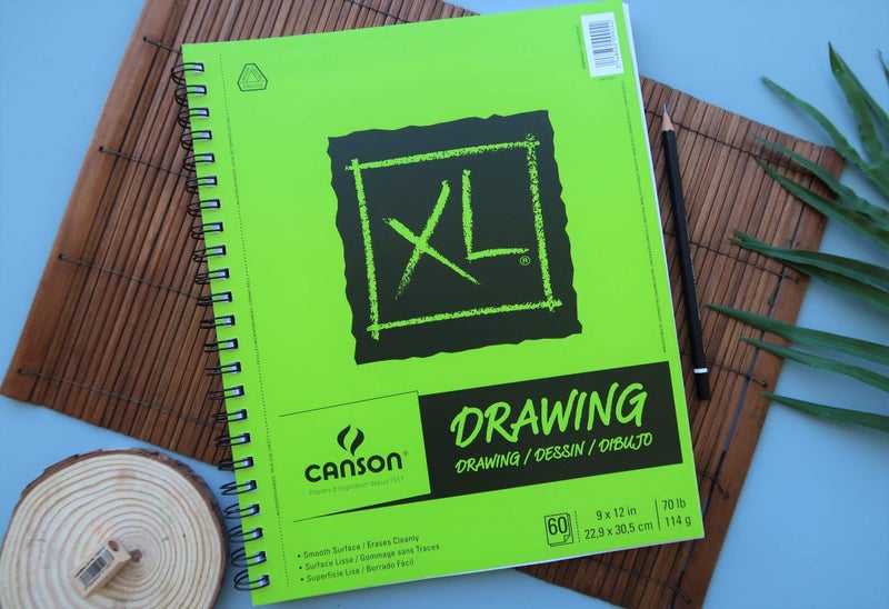 Canson XL Series Drawing Pad, Side Wire Bound, 9x12 inches, 60 Sheets - Artist Paper for Students, Marker, Pen, Ink, Pencil - Image 4