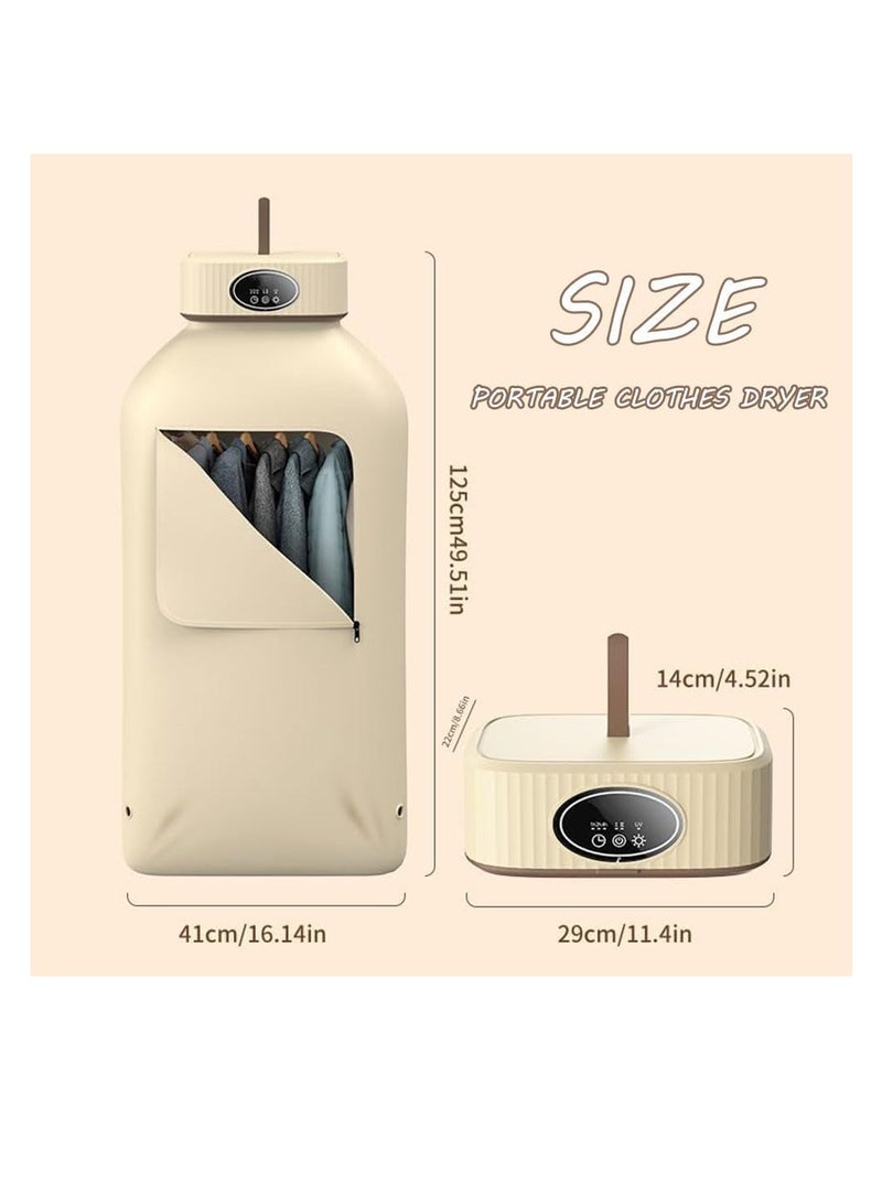 Portable Electric Clothes Dryer, Mini Foldable Dryer Machine, 2 Speed Settings, with Dryer Bag - Image 3