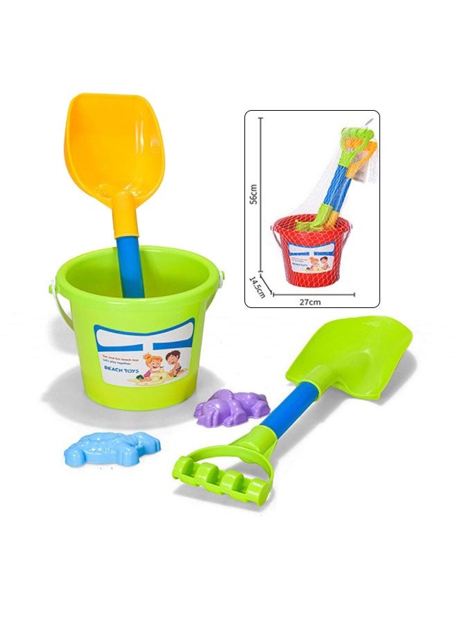 5pcs Beach Toys for Children Sand Bucket for Summer Beach Sand Bucket Toy Set for Kids