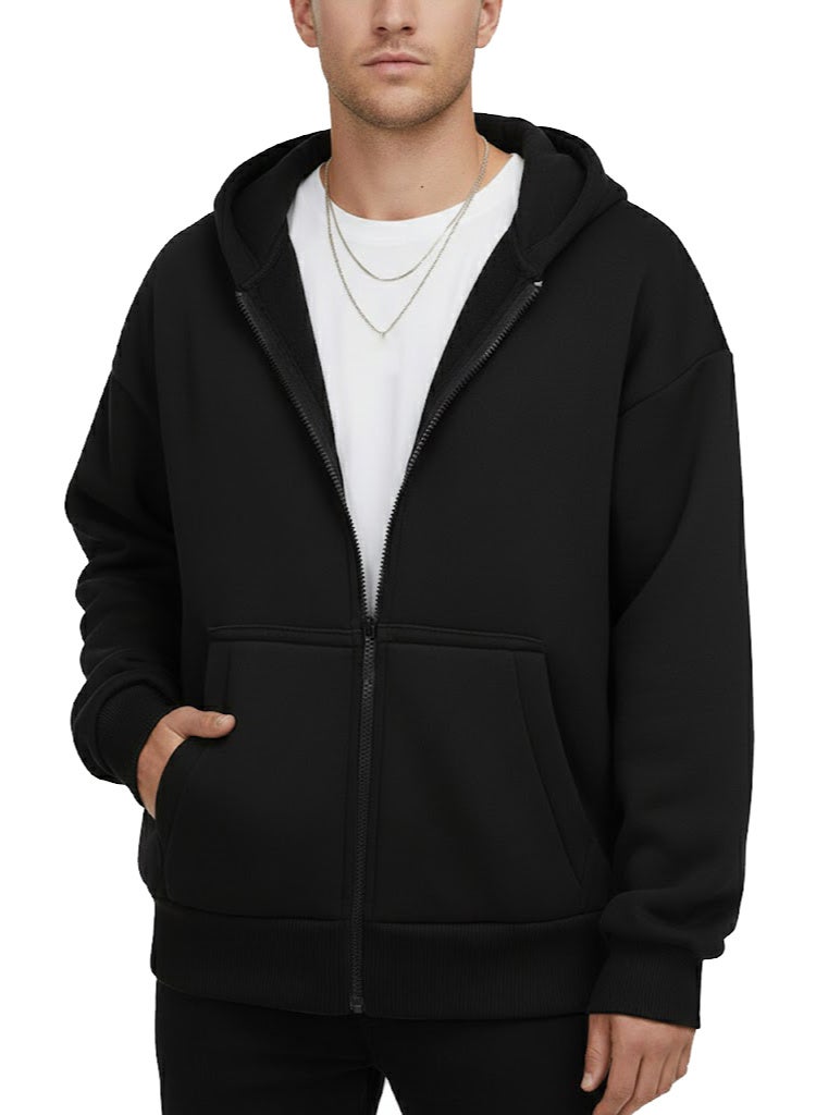 Long Sleeve Casual Solid Basic Hoodie Sweatshirt - Image 1