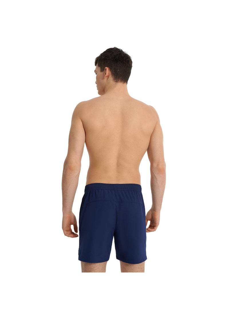 Joss Joss Men's Swimming Shorts Navy Blue – Adjustable Drawstring, Quick-Drying, Built-In Suspenders, Zipper Pockets for Secure Storage  - Image 2