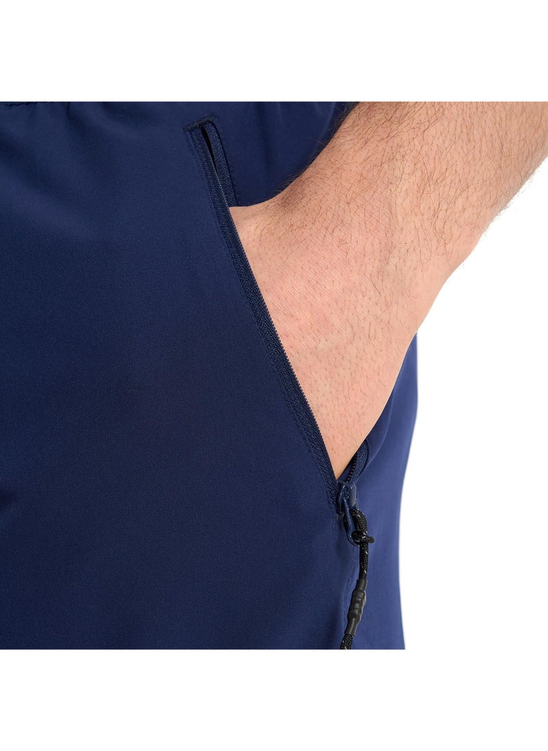 Joss Joss Men's Swimming Shorts Navy Blue – Adjustable Drawstring, Quick-Drying, Built-In Suspenders, Zipper Pockets for Secure Storage  - Image 3