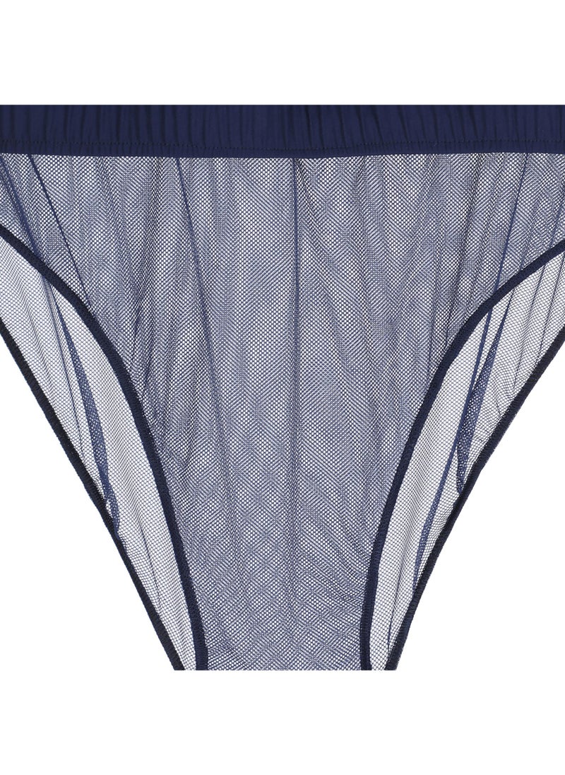 Joss Men's Swimming Shorts Navy Blue – Adjustable Drawstring, Quick-Drying, Built-In Suspenders, Zipper Pockets for Secure Storage