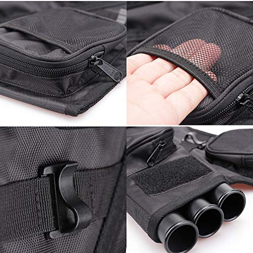 XTACER 3 Tube Hip Quiver Hunting Training Camo Archery Arrow Quiver Holder Bow Belt Waist hanged Target Quiver (Black -3 Tube) - Image 5