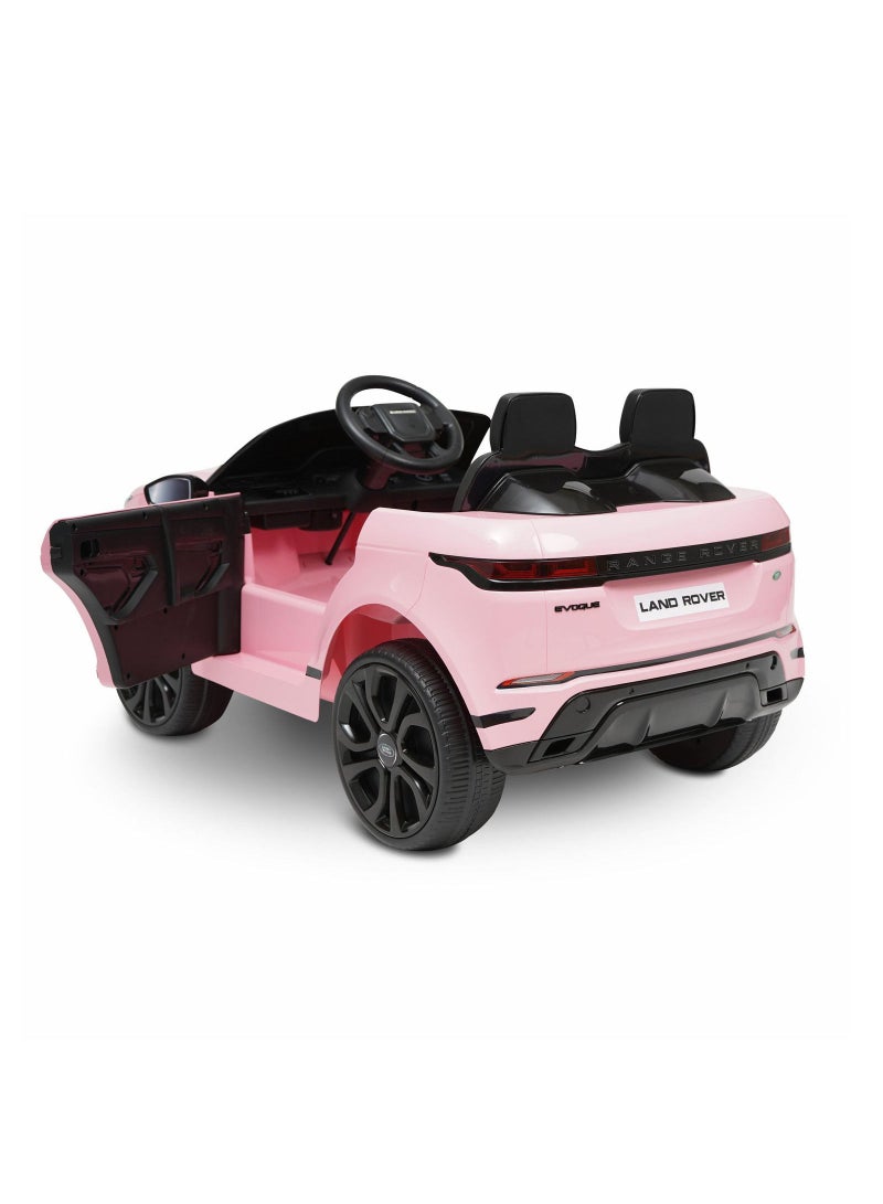 Range Rover Evoque Licensed Electric Car, 12V Ride On Car With Remote Control For Kids - Pink - Image 4