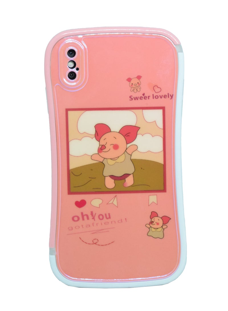 Houmt iPhone XS Max Case Cover for Girls with Cute Cartoon Tough Phone Case Shockproof Protective TPU Compatible with Apple iPhone XS Max Cover - Image 1