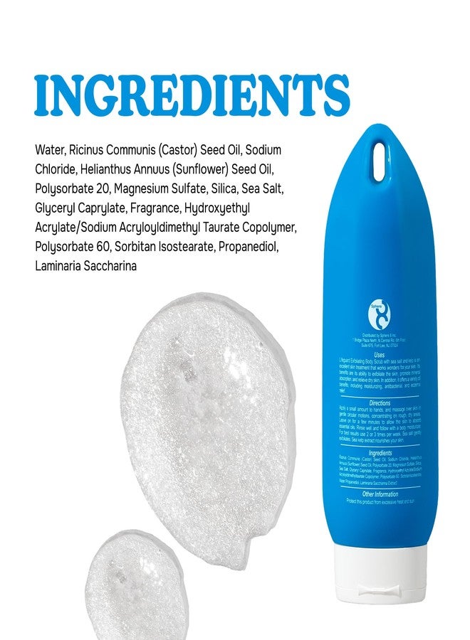 LIFEGUARD Exfoliating Body Scrub - Sea Salt & Kelp, Exfoliates and Deeply Hydrating, Moisturizing for Smooth Skin, Gentle for Sensitive Skin - 8 fl. oz. - Image 4