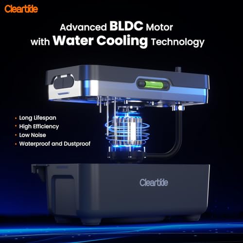 Cleartide Condensate HVAC Pump, Ultra-Quiet 25dB, 1/30 HP 135 GPH, Automatic Condensate Removal Pump with Safety Switch for Air Conditioner/Furnace/Dehumidifier/Ice Machine, 100-240V, 27ft Head Height - Image 3