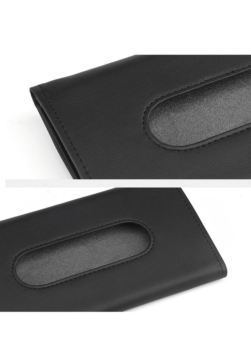 Beauenty PU Leather Car Tissue Holder Vehicle Tissues Case for Sun Visor and Seat Back (Excluding tissue) - Image 3