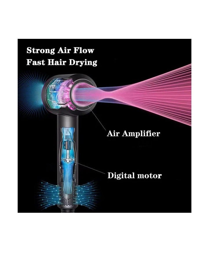 مجفف شعر عالي السرعة مع ملحق تجعيد - أداة العناية بالشعر الفاخرة والتصفيف لجميع أنواع الشعر - Image 4