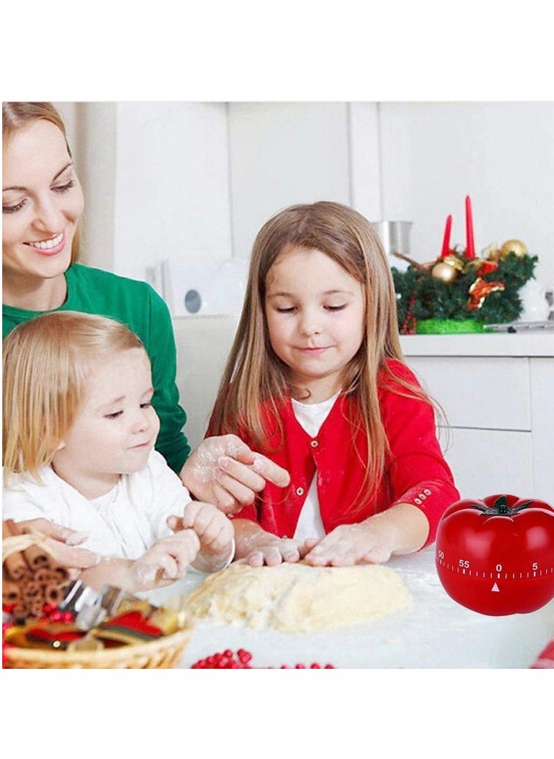 KASTWAVE - Kitchen Timer, 1-60 Minutes, 360 Degree Cooking Tool Cute Cartoon Mechanical Countdown Tomato Timer, Alarm Clock Creative Multi-Function Cooking Countdown Timer for Kids and Adults Baking - Image 1