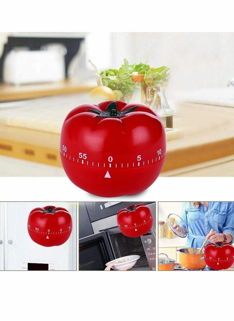 KASTWAVE - Kitchen Timer, 1-60 Minutes, 360 Degree Cooking Tool Cute Cartoon Mechanical Countdown Tomato Timer, Alarm Clock Creative Multi-Function Cooking Countdown Timer for Kids and Adults Baking - Image 1