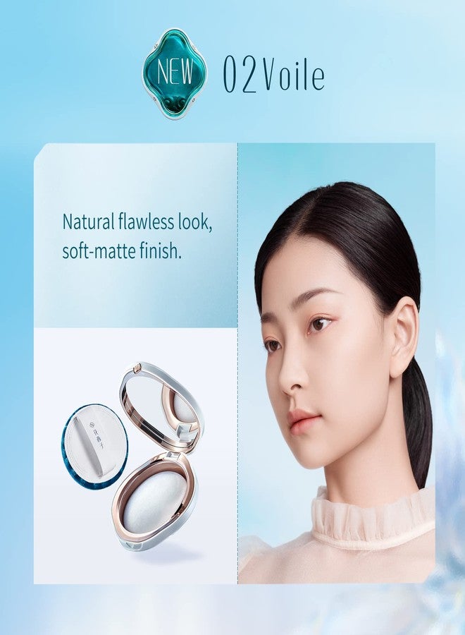 FLORASIS Flawless Jade Breathable Pressed Powder (02 Voile) - Image 4