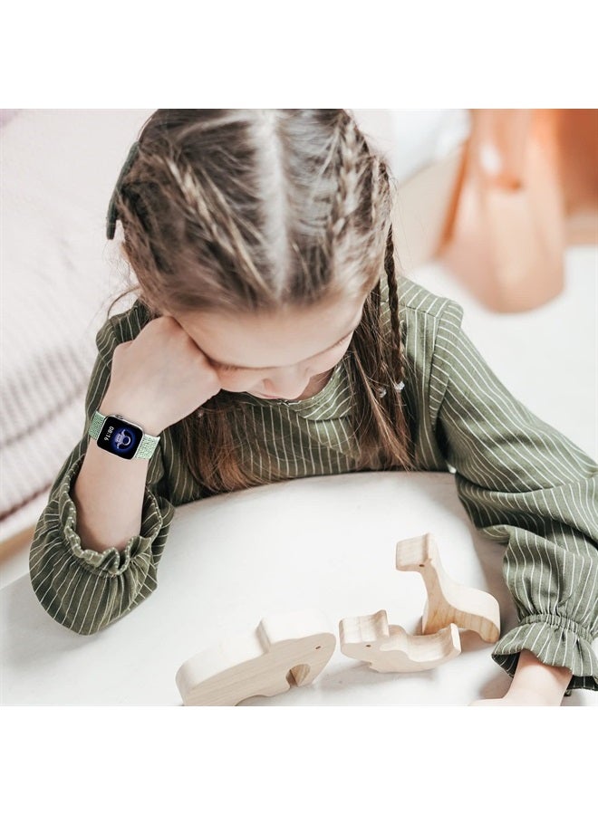 SimpleThings Compatible with Kids Apple Watch Bands, Nylon Hook and Loop for Boy Girl Women Small Wrist for All iWatch Series - Image 5