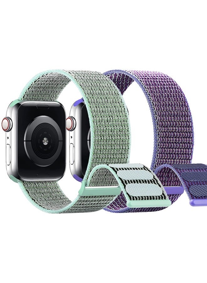 SimpleThings Compatible with Kids Apple Watch Bands, Nylon Hook and Loop for Boy Girl Women Small Wrist for All iWatch Series - Image 1