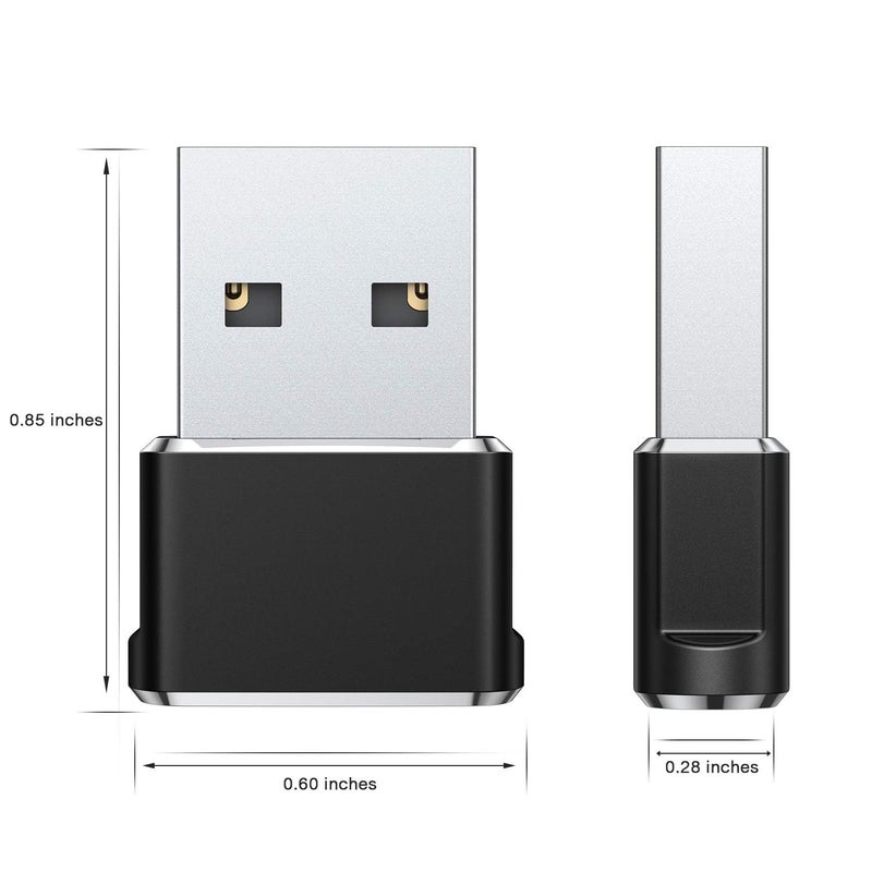 Basesailor محول Basesailor USB إلى USB C 3 حزمة، محول كابل نوع C أنثوي إلى USB A ذكر لجهاز iPhone 16 15 Pro، MacBook، iMac، PC، لابتوب، كمبيوتر، Samsung Galaxy S24 24 AI Plus Ultra S23 S22، Google Pixel 8، OTG - Image 2