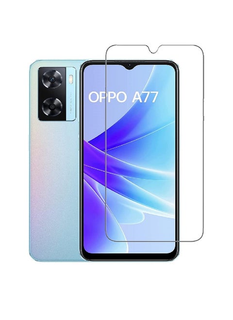 Tempered Glass Screen Protector Clear Designed For Oppo A77 4G Full Screen Coverage And Bubble Free