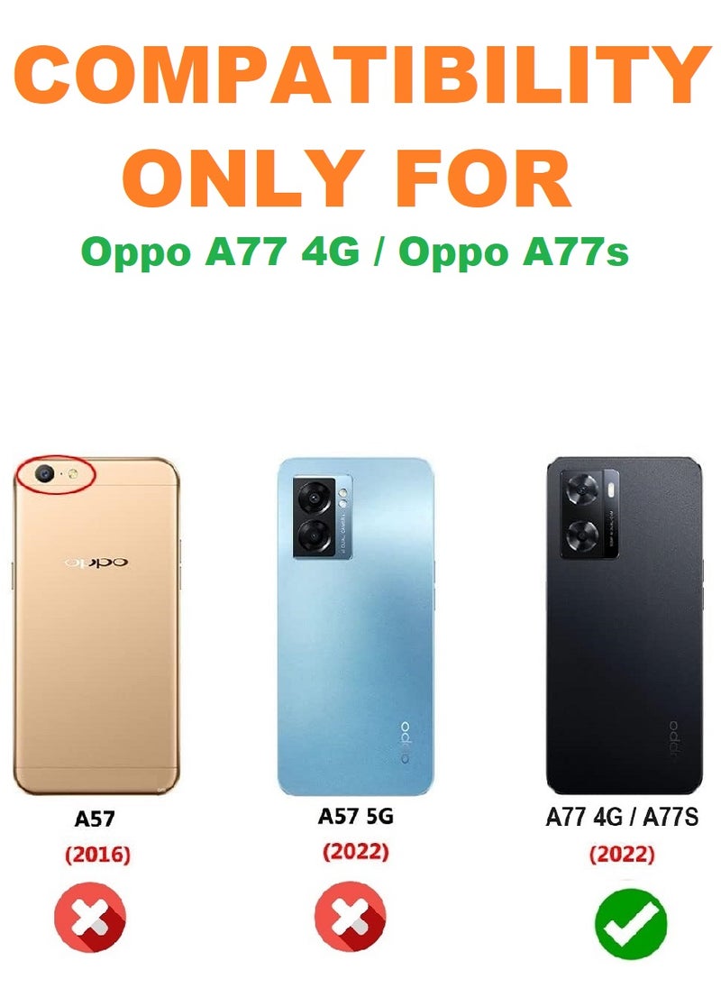 Tempered Glass Screen Protector Clear Designed For Oppo A77 4G Full Screen Coverage And Bubble Free