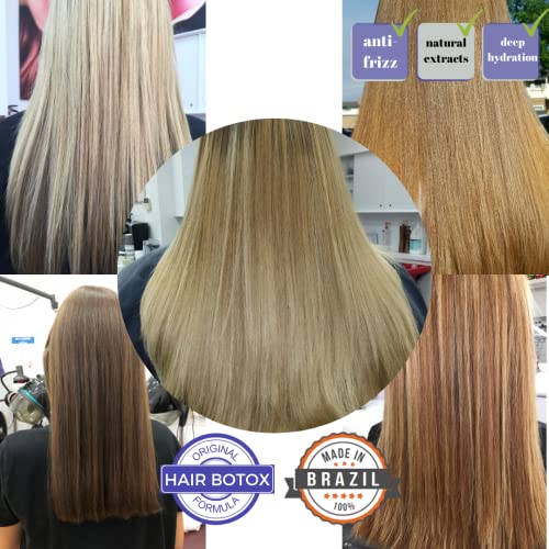 Kerazon Professional KERAZON Blonde Brazilian Hair BTX Treatment Purple Mask Platinum Effect & Silver Hair Providing Smoothing, Deep Hydration, Anti-Brass, Shine, Softness, Volume And Frizz Control. Salon Size. - Image 2