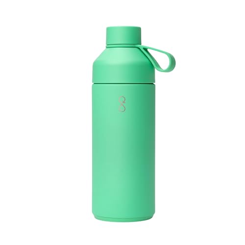 Ocean Bottle Big 34 oz | Stainless Steel Water Bottle | Reusable & Sustainable | Keeps Drinks Cold & Hot | Eco Friendly Gift (Plankton Green) - Image 1