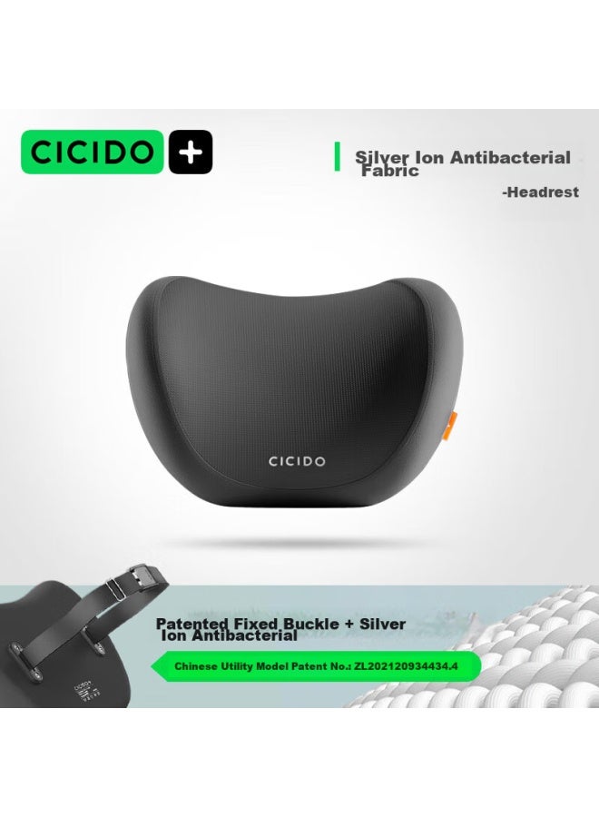 Cicido Car Headrest And Lumbar Support Set, Neck Pillow, Seat Cushion, Backrest, Driving Pillow, Car Waist Support - Image 2
