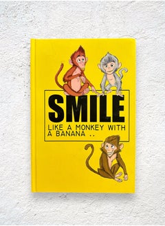 Noota NOOTA MONKEY SMILE A5 HARDCOVER NOTEBOOK 100 LINED PAGES  - Image 1