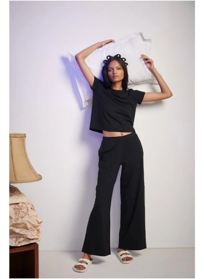 نسيسيرا Black Supima Co-ord Set