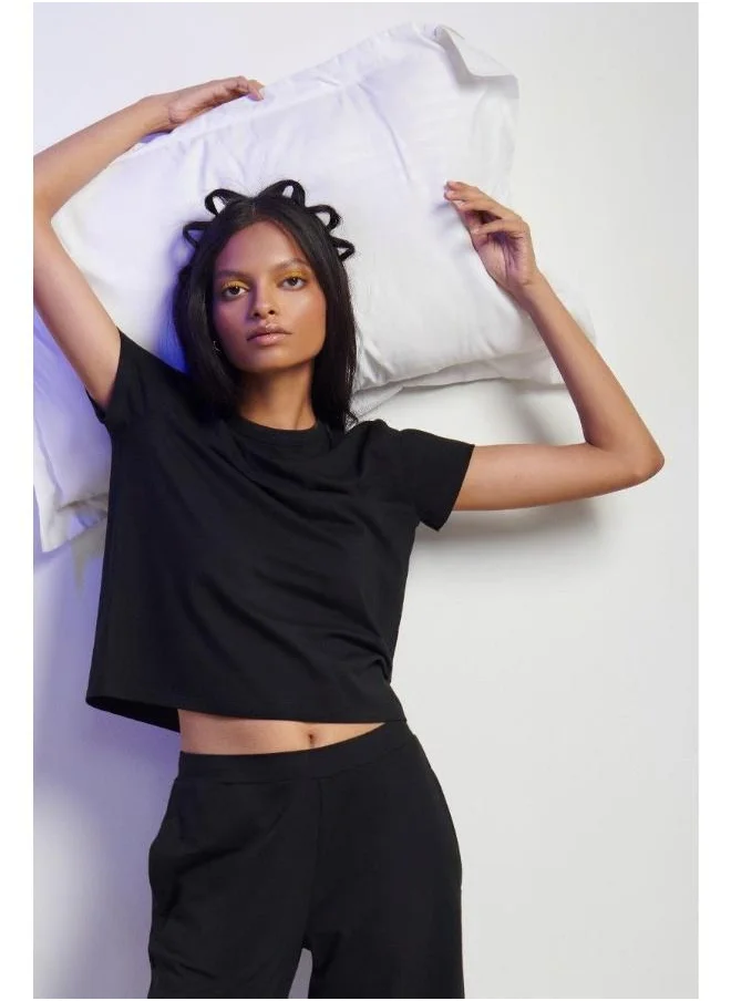 نسيسيرا Black Supima Co-ord Set